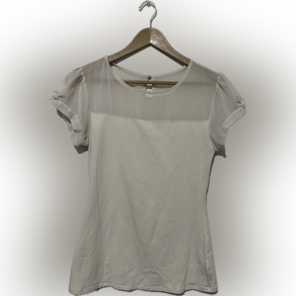 Express Short Sleeve Blouse with Cap Sleeves-Size Small